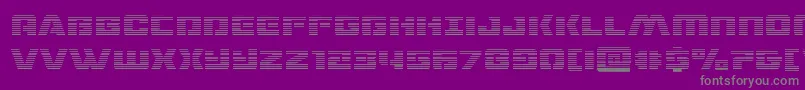 dronetrackergrad Font – Gray Fonts on Purple Background