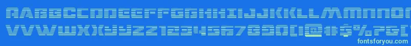 dronetrackergrad Font – Green Fonts on Blue Background