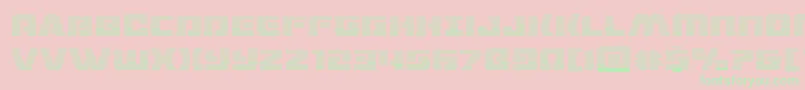 dronetrackergrad Font – Green Fonts on Pink Background