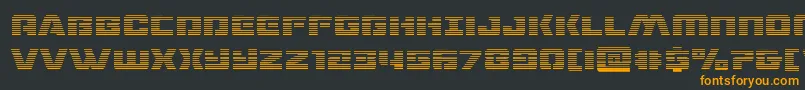 dronetrackergrad Font – Orange Fonts on Black Background