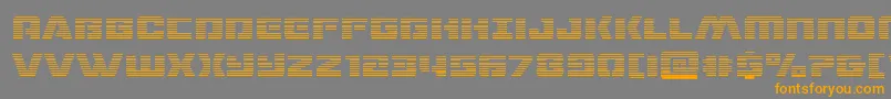 dronetrackergrad Font – Orange Fonts on Gray Background