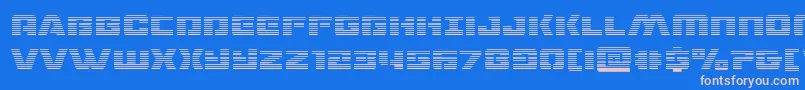 dronetrackergrad Font – Pink Fonts on Blue Background
