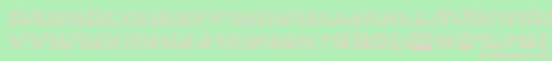 dronetrackergrad Font – Pink Fonts on Green Background