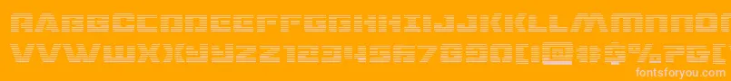 dronetrackergrad Font – Pink Fonts on Orange Background