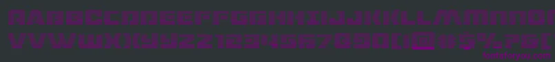 Шрифт dronetrackergrad – фиолетовые шрифты на чёрном фоне