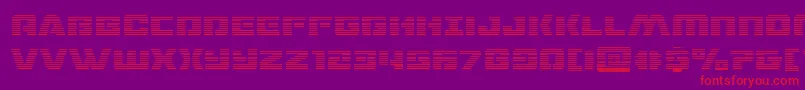 dronetrackergrad Font – Red Fonts on Purple Background