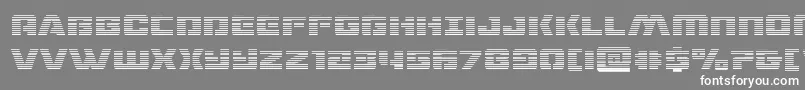 dronetrackergrad Font – White Fonts on Gray Background