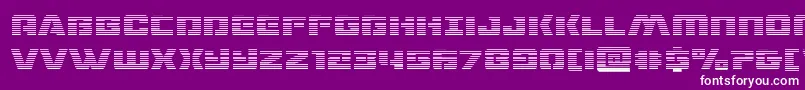 dronetrackergrad Font – White Fonts on Purple Background
