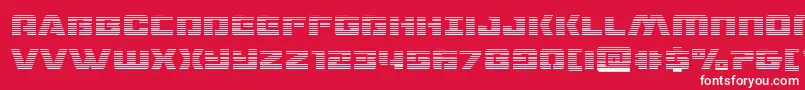 dronetrackergrad Font – White Fonts on Red Background