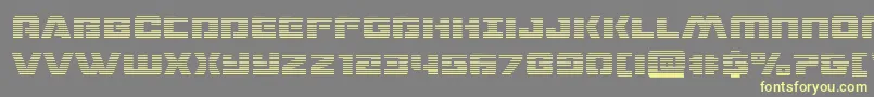 dronetrackergrad Font – Yellow Fonts on Gray Background