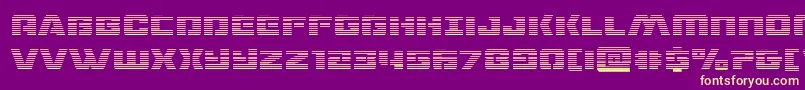 dronetrackergrad Font – Yellow Fonts on Purple Background