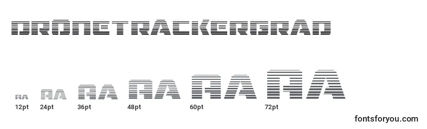 Dronetrackergrad (125531) Font Sizes