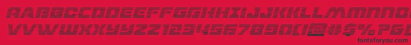 dronetrackergradital Font – Black Fonts on Red Background