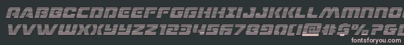 dronetrackergradital Font – Pink Fonts on Black Background