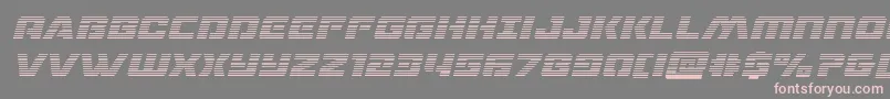 dronetrackergradital-fontti – vaaleanpunaiset fontit harmaalla taustalla