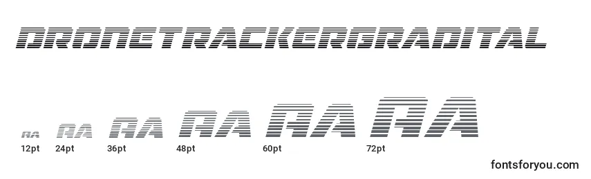 Dronetrackergradital (125532) Font Sizes