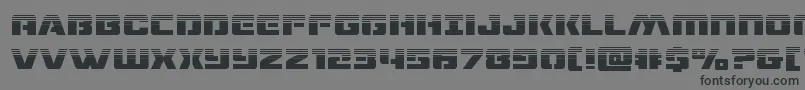 dronetrackerhalf Font – Black Fonts on Gray Background