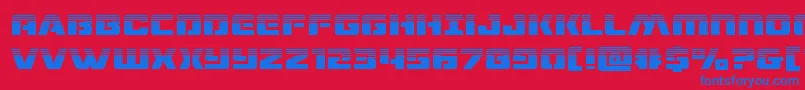 dronetrackerhalf Font – Blue Fonts on Red Background