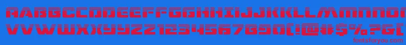 dronetrackerhalf Font – Red Fonts on Blue Background