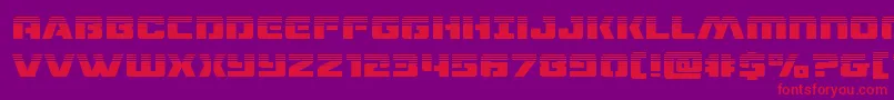 dronetrackerhalf Font – Red Fonts on Purple Background