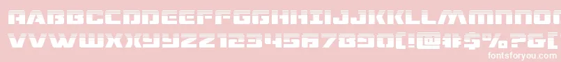 dronetrackerhalf Font – White Fonts on Pink Background