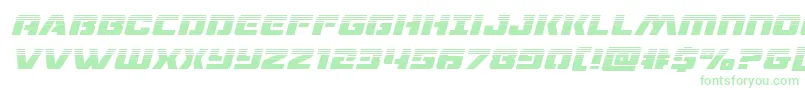 dronetrackerhalfital Font – Green Fonts on White Background