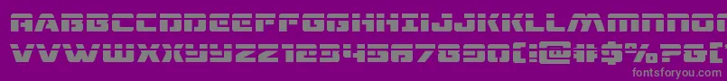 dronetrackerlaser Font – Gray Fonts on Purple Background