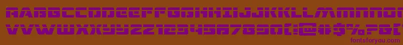 dronetrackerlaser Font – Purple Fonts on Brown Background