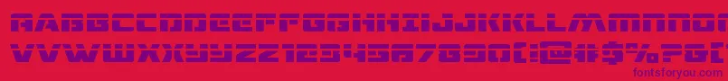 dronetrackerlaser Font – Purple Fonts on Red Background