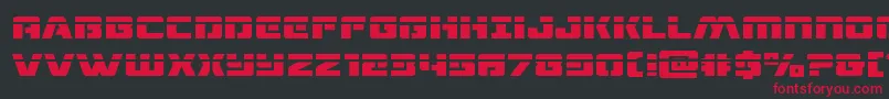 dronetrackerlaser Font – Red Fonts on Black Background