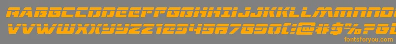 dronetrackerlaserital Font – Orange Fonts on Gray Background