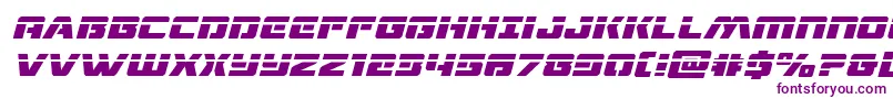 dronetrackerlaserital-Schriftart – Violette Schriften auf weißem Hintergrund