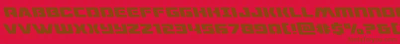 dronetrackerleft Font – Brown Fonts on Red Background