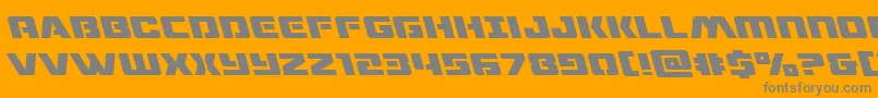 dronetrackerleft Font – Gray Fonts on Orange Background