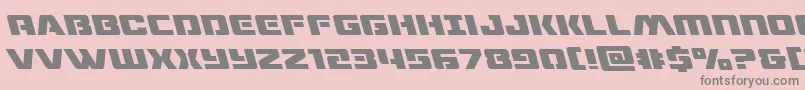 dronetrackerleft Font – Gray Fonts on Pink Background