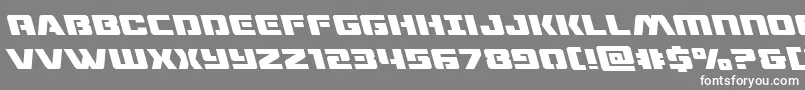 dronetrackerleft Font – White Fonts on Gray Background