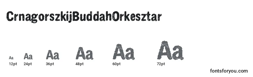 CrnagorszkijBuddahOrkesztar Font Sizes
