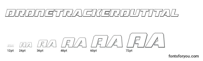 Dronetrackeroutital (125540) Font Sizes