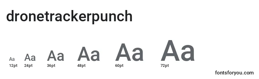 Dronetrackerpunch (125541) Font Sizes