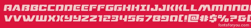 dronetrackersemital Font – Pink Fonts on Red Background