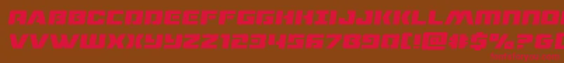 dronetrackersemital Font – Red Fonts on Brown Background