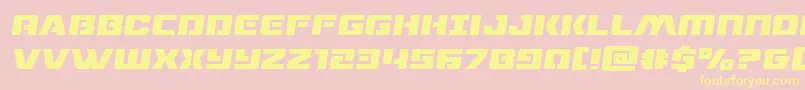 dronetrackersemital Font – Yellow Fonts on Pink Background