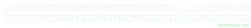 dronetrackerthinout-fontti – vihreät fontit