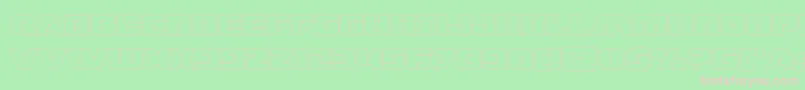 dronetrackerthinout Font – Pink Fonts on Green Background