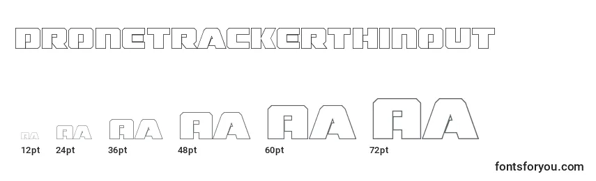 Dronetrackerthinout (125545) Font Sizes