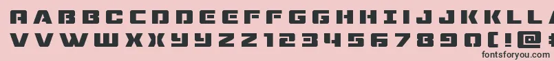 dronetrackertitle Font – Black Fonts on Pink Background