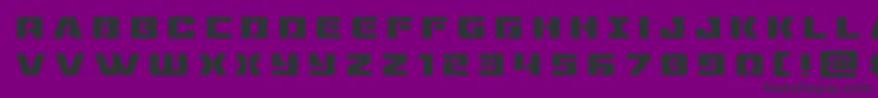 dronetrackertitle Font – Black Fonts on Purple Background