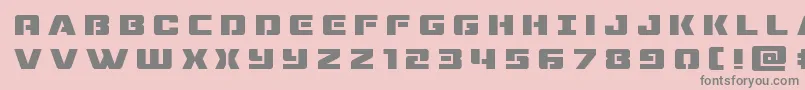 dronetrackertitle Font – Gray Fonts on Pink Background