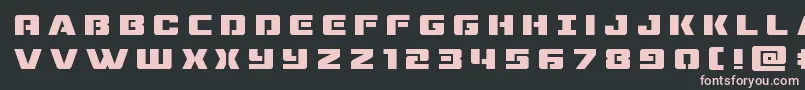 dronetrackertitle Font – Pink Fonts on Black Background