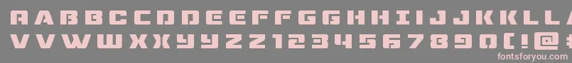 dronetrackertitle Font – Pink Fonts on Gray Background